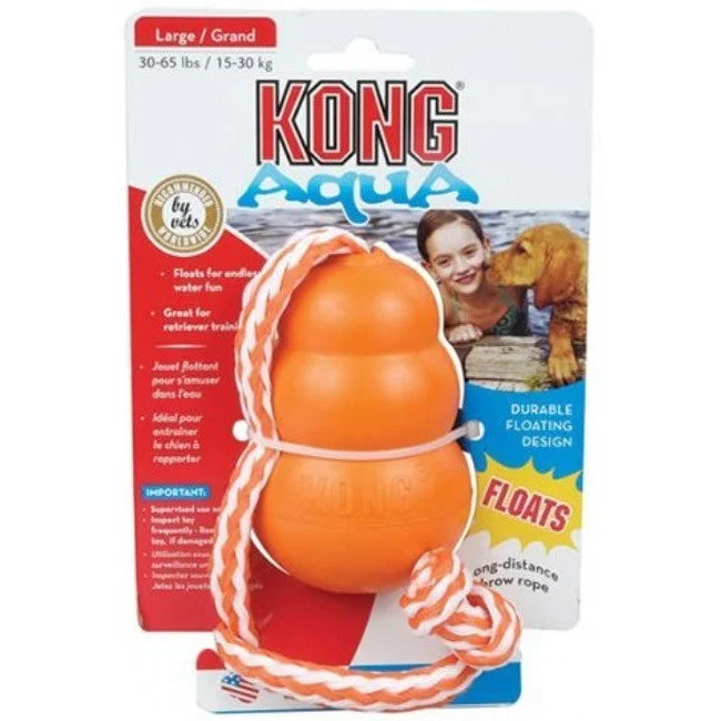 - Wooden pet toy recommendationsKong Aqua Orange Floating Dog Toy With Rope