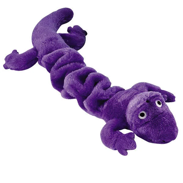 - Natural rubber pet toysPurple Bungee Gecko Dog Toy