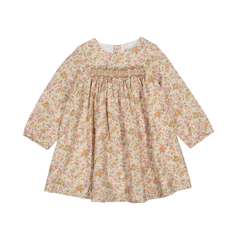 Pet ProductsBonpoint Pale Rose Floral Smockee Felicie Baby Dress