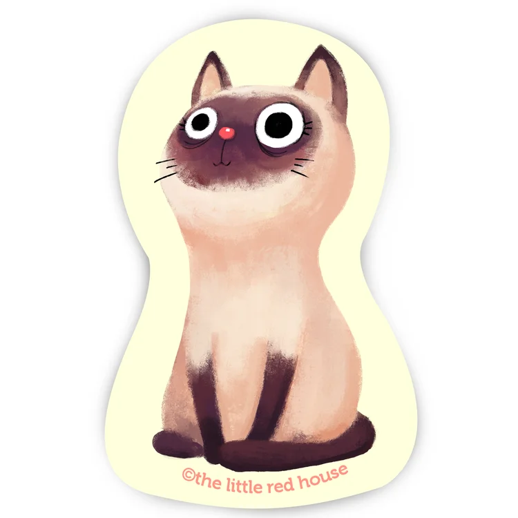 - Deodorizing cat litter tofu litterSiamese Cat Sticker