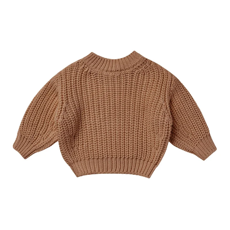 - Organic cotton dog bibsQuincy Mae Cinnamon Chunky Knit Sweater