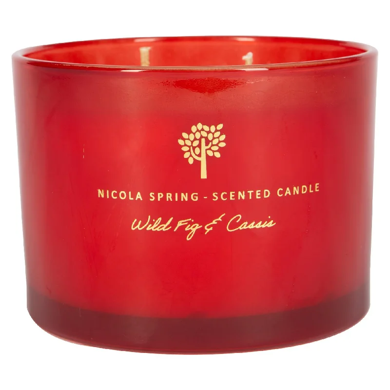 - Pet tear stain cleaning wipes350g Double Wick Wild Fig & Cassis Soy Wax Scented Candle - By Nicola Spring