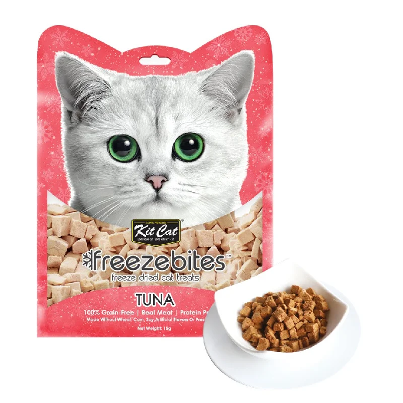    - Affordable cat food with good quality  Kit Cat Freeze Bites Cat Treats - Tuna  (15g)