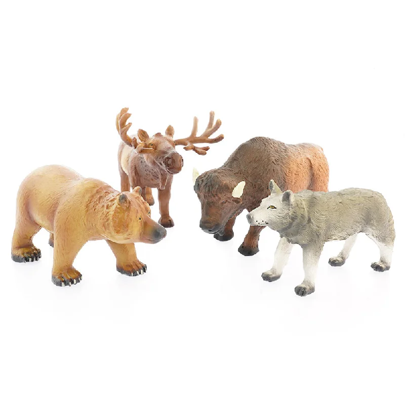 - Winter dog thick down jacketGreen Rubber Toys Wild Northern Animals Set