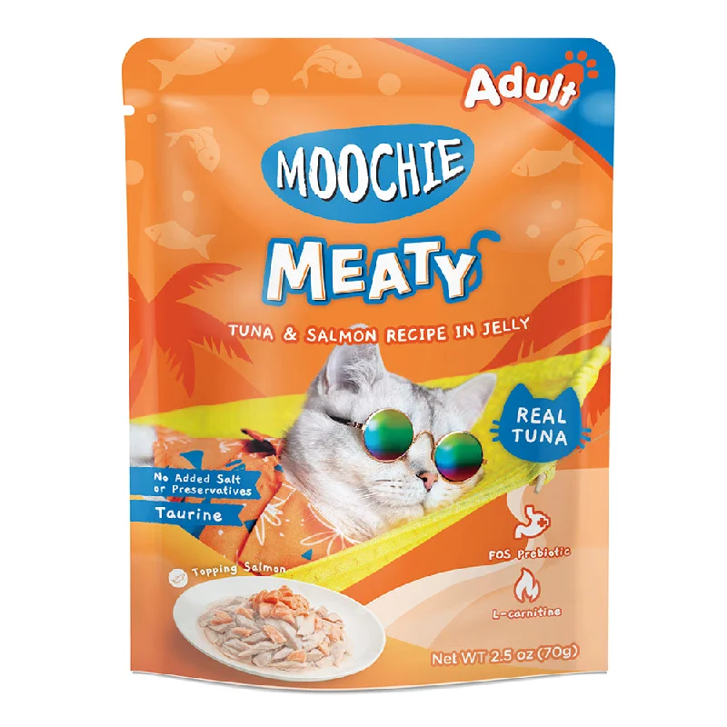 - Pet monitor with cameraMoochie Cat Meaty Tuna & Salmon Recipe in Jelly 70g (EXPIRY FEB 2025)