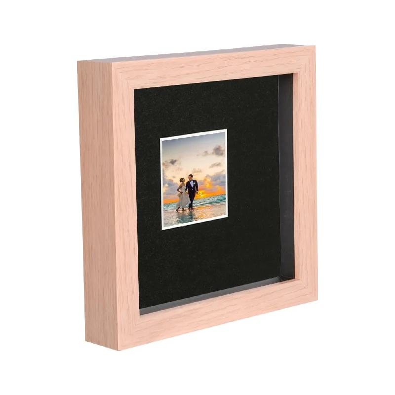  -Anti-slip claw protection raincoat FOR dogs6" x 6" Light Wood 3D Deep Box Photo Frame - with 2" x 2" Mount - By Nicola Spring