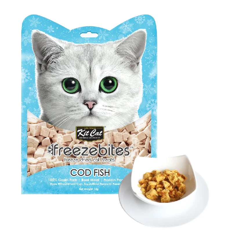    - Where to buy imported cat food  Kit Cat Freeze Bites Cat Treats - Cod Fish  (15g)