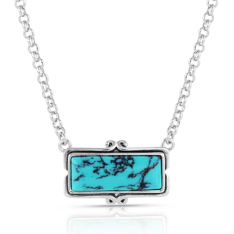  -Explosion-proof leash FOR LARGE dogsLooking Glass Turquoise Necklace