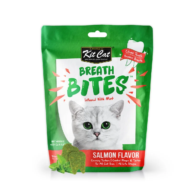    - Kitten food  Kit Cat Breath Bites Dental Cat Treats - Salmon (60g)