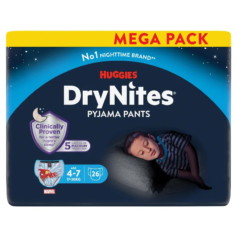 - Organic cotton dog bibsHuggies DryNites Pyjama Pants for Bedwetting 4-7 Years 17-30kg Pants x 26