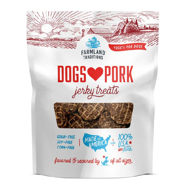 - Gastrointestinal conditioning dog foodFarmland Traditions Dogs Love Pork Jerky Dog Treats/13.5 oz