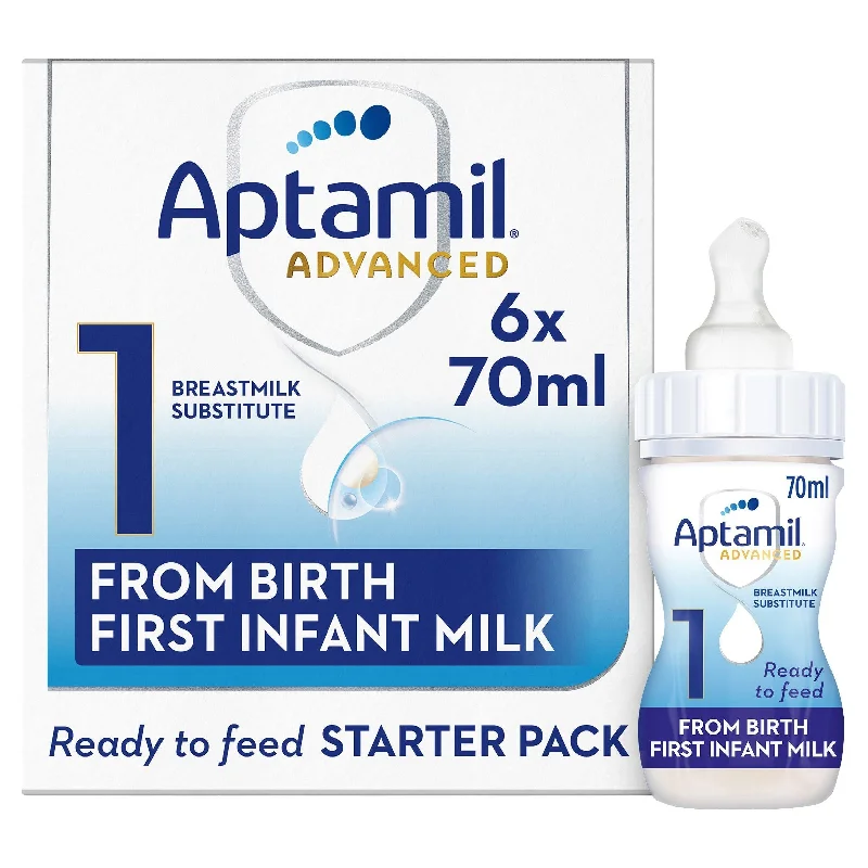 Pet ProductsAptamil Advanced 1 First Baby Milk Formula Liquid Starter Pack From Birth Ready To Feed 6x70ml