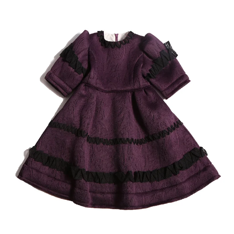 - ​​Pet toys under 10 yuanTia Cibani Prune Ruffle Lace Gael Dress