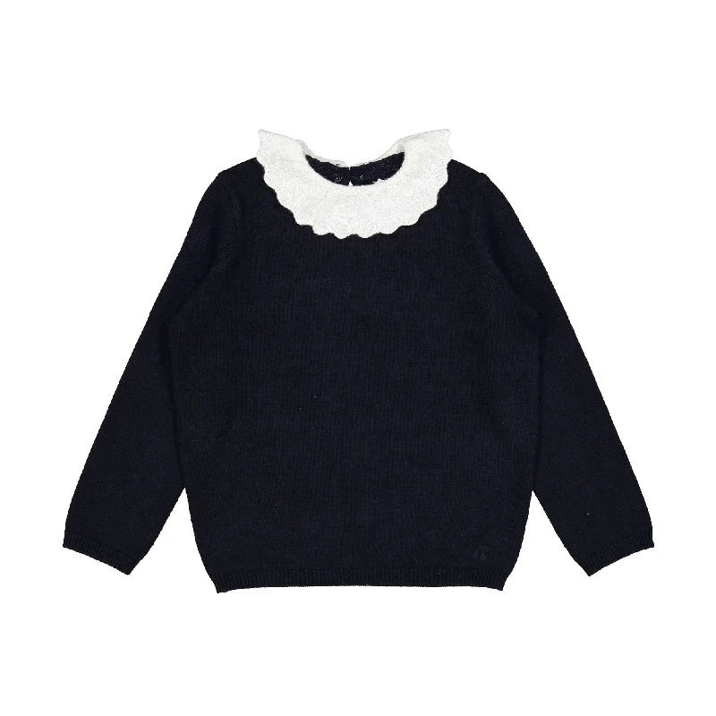 - Postoperative pet anti-licking Elizabethan collarBonpoint Navy Genial Sweater