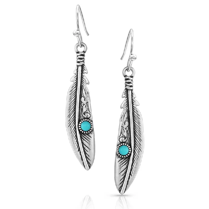 - Pet stroller can be taken on the planeSolo Flight Turquoise Feather Earrings