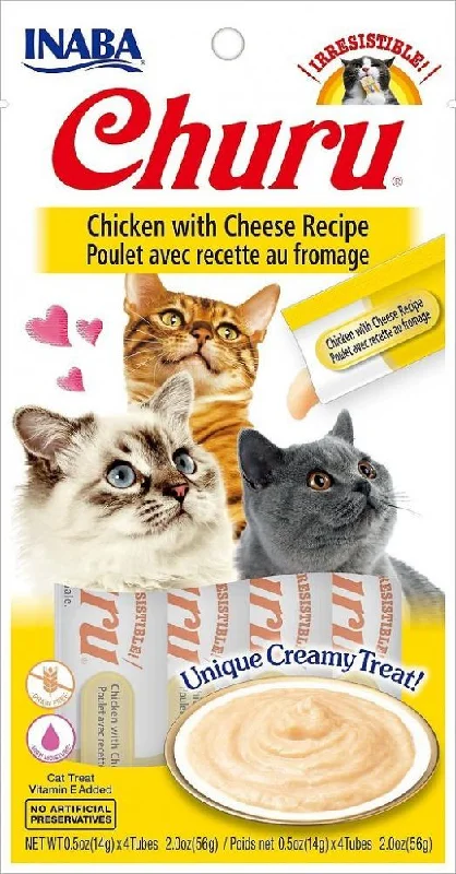    - Cat food for immune system support  Inaba Churu Chicken with Cheese Puree Recipe Cat Treat