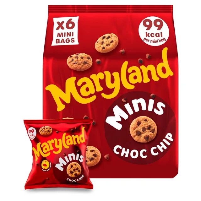 ---Maryland Cookies Chocolate Chip Minis 6 Pack Multipack   6 x 19.8g