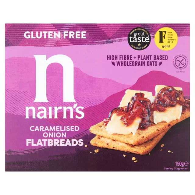 - Dog heart rate monitoring collarNairn's Gluten Free Caramelised Onion Flatbreads   150g