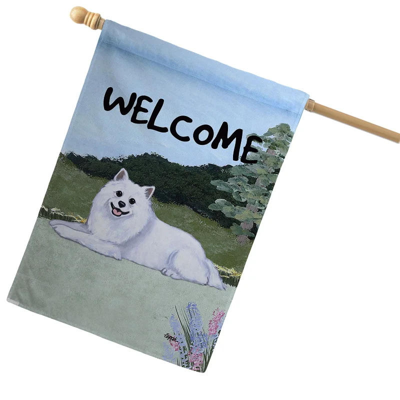 - ​​Pet toys under 10 yuanAmerican Eskimo Dog House Flag