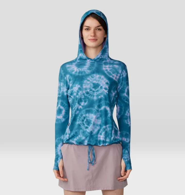 - Deodorizing cat litter tofu litterWomen's Crater Lake Long Sleeve Hoody - Baltic Blue Spore Dye