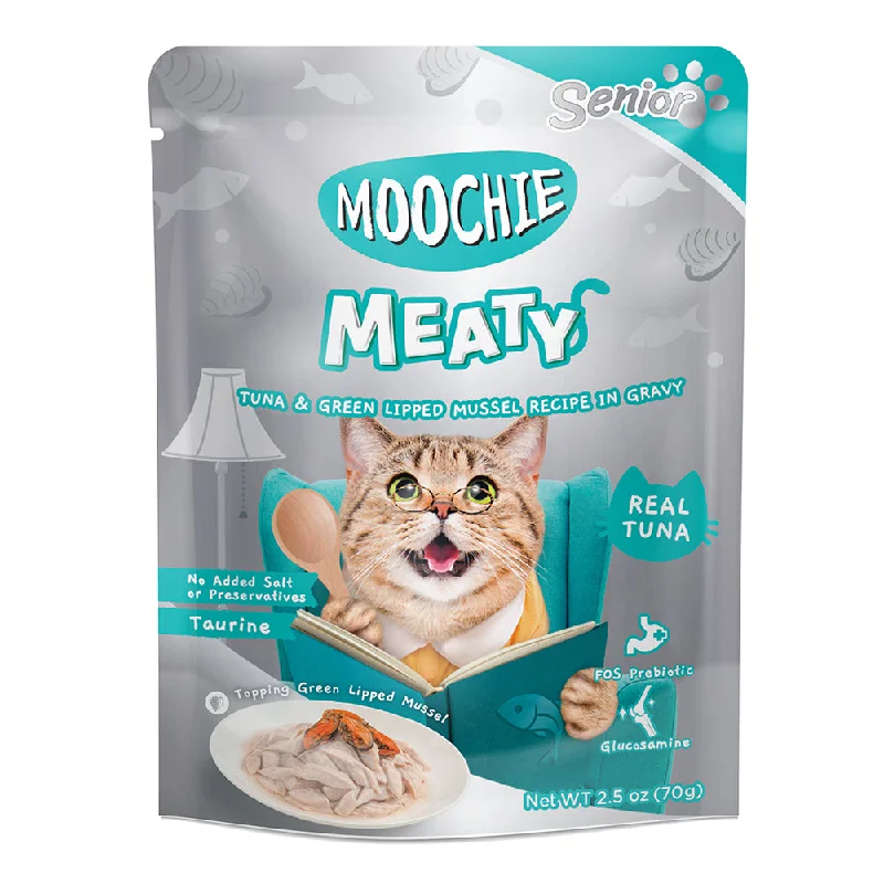 - Pet vitamin complex nutrition tabletsMoochie Cat Meaty Tuna & Green-Lipped Mussel in Gravy 70g (EXPIRY FEB 2025)