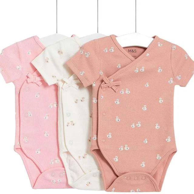 - Foldable and portable cat bagM&S Swan Wrap Bodysuits Newborn- 3 Years Rose