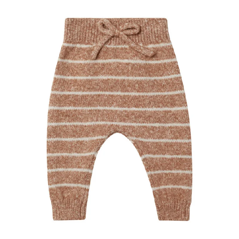 - Winter warm clothes for short-haired dogsQuincy Mae Cinnamon Stripe Knit Pant