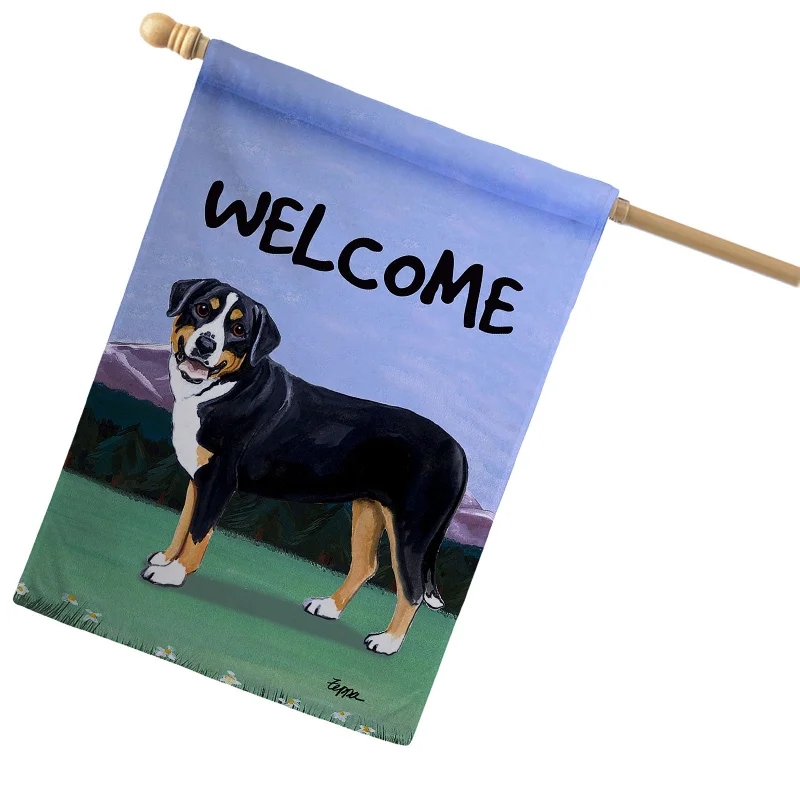 - Dog disposable foam shower gelGreater Swiss Mountain Dog House Flag