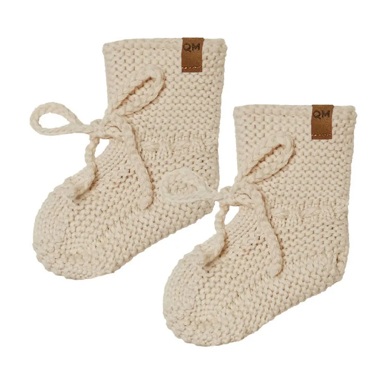 ---Quincy Mae Sand Knit Booties