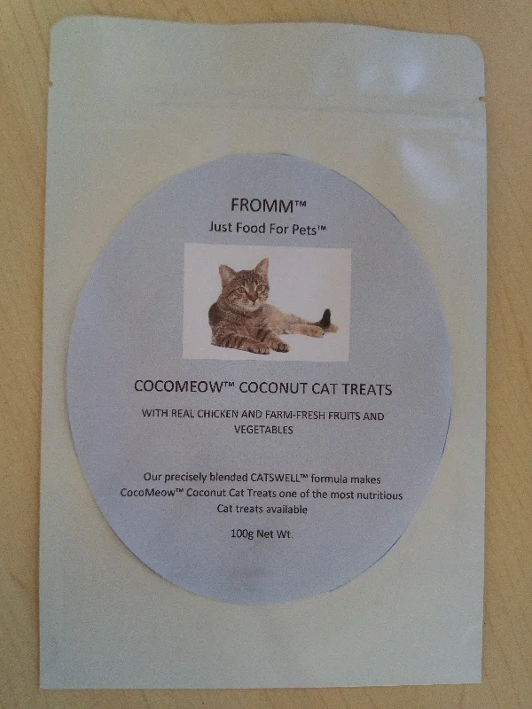    - Cat food nutritional analysis  Fromm™ CocoMeow™ Coconut Cat Treats