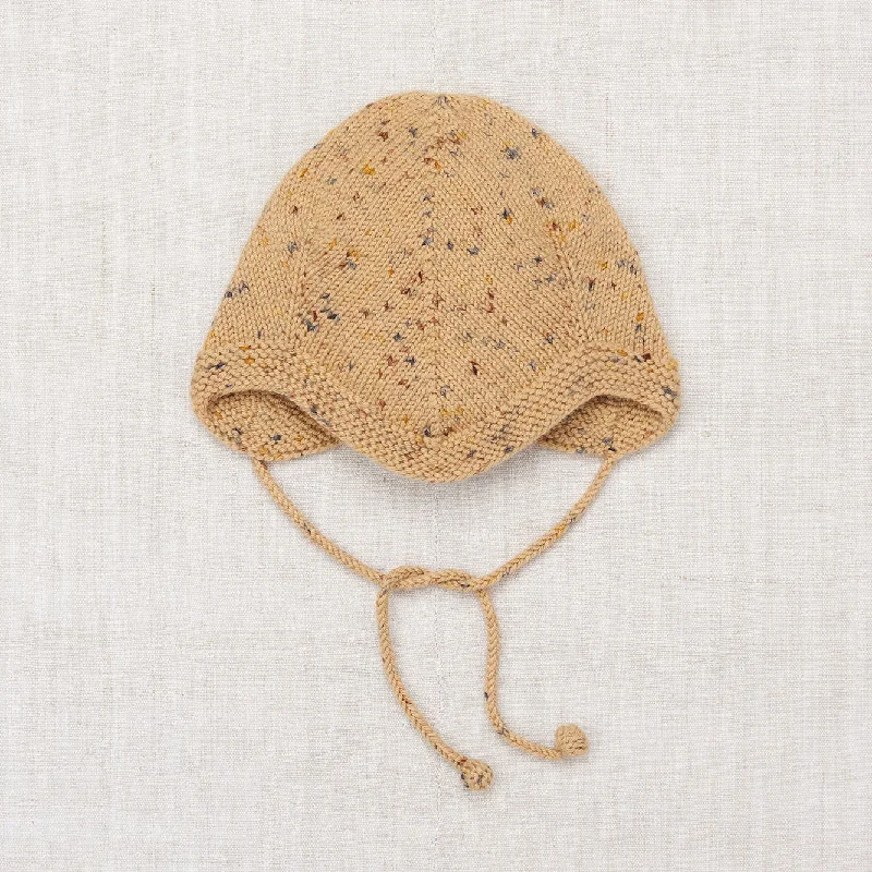 ---Misha and Puff Layette Acorn Bonnet - Camel Confetti