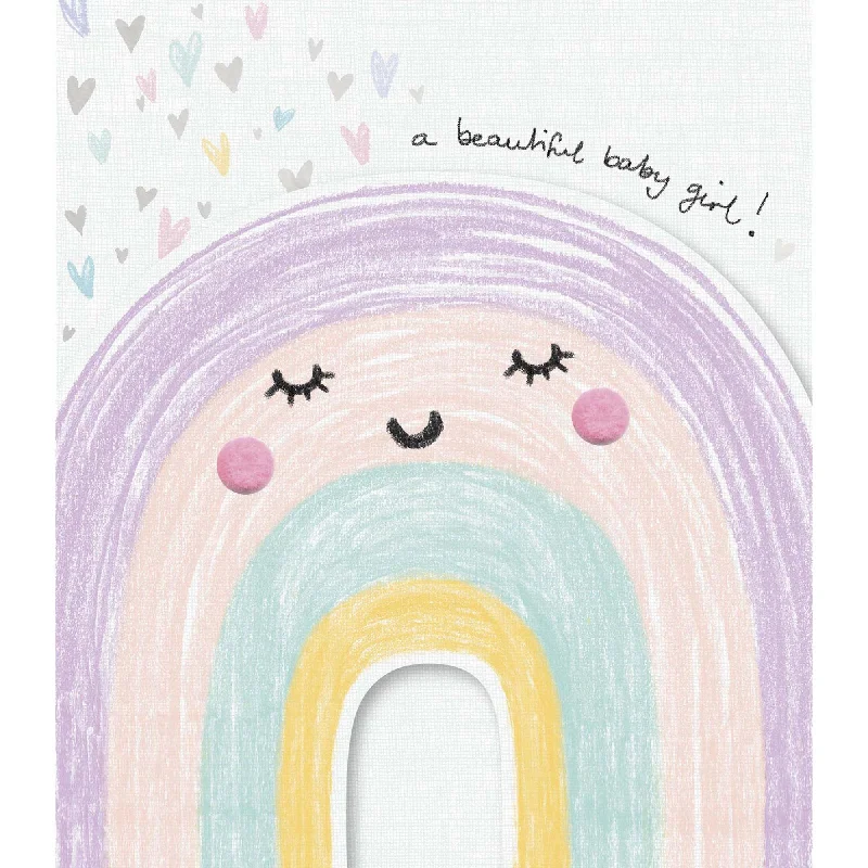 - Solid wood cat climbing frame customizedSainsbury's Baby Girl Congratulations Card with Cute Rainbow Greeting Card