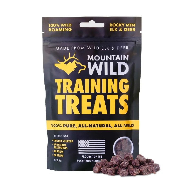 ---WILD ELK AND VENISON DOG TRAINING TREAT NIBS