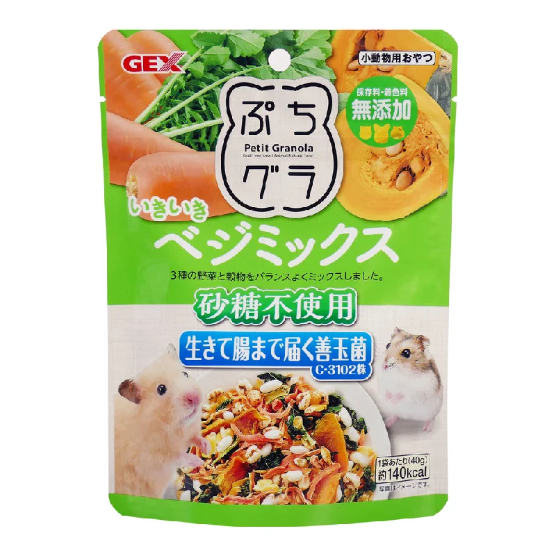 - Winter warm clothes for short-haired dogsGEX Peti Granola Vegetable Mix 40g