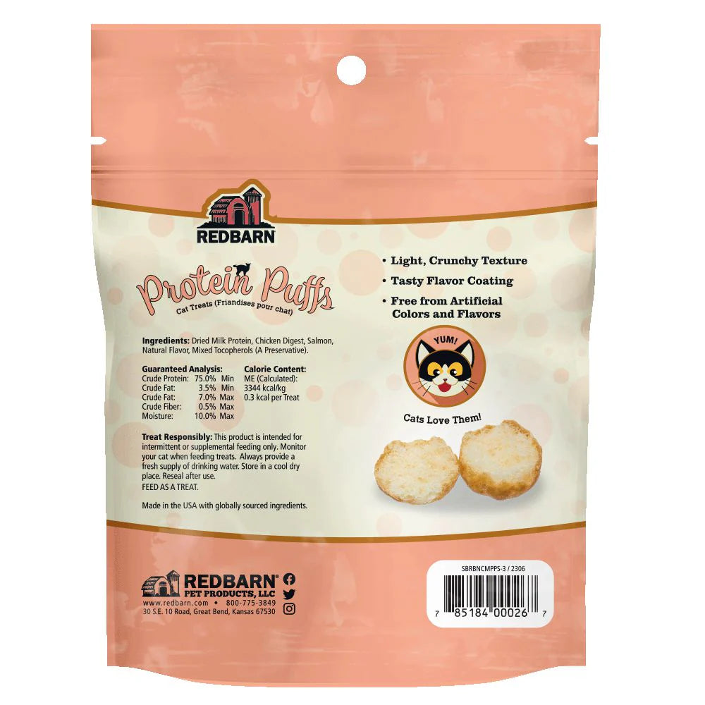 - Cat hair ball removal and hair removal creamProtein Puffs For Cats - Salmon Flavor