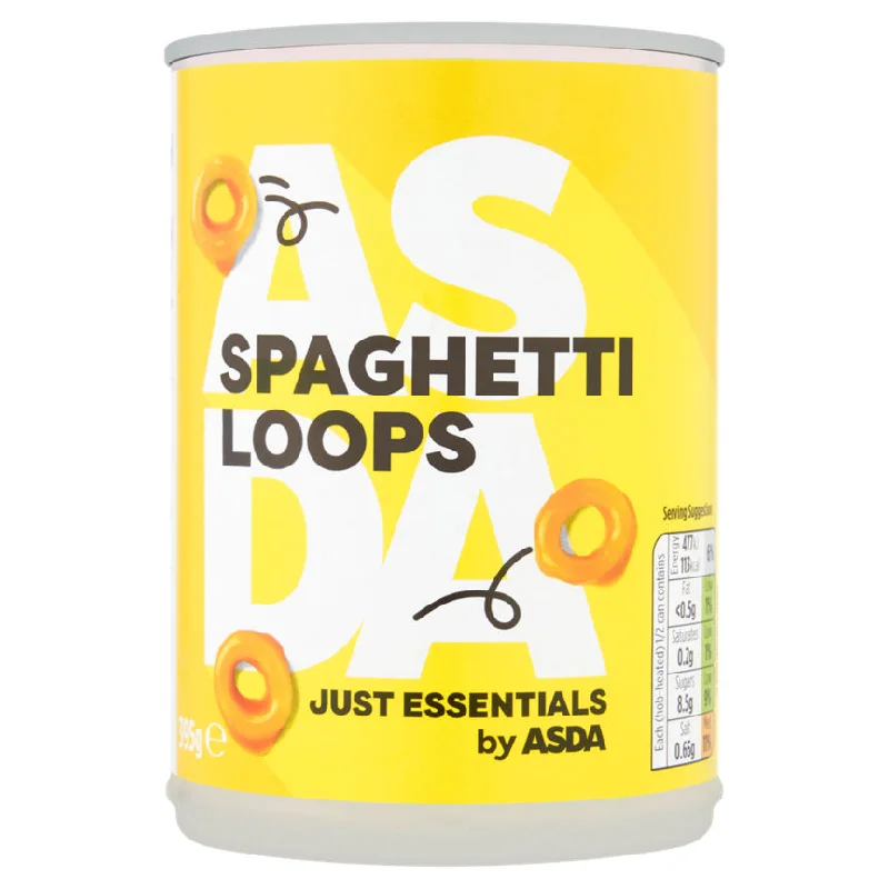 - Pet smart GPS locatorJUST ESSENTIALS by ASDA Spaghetti Loops in Tomato Sauce