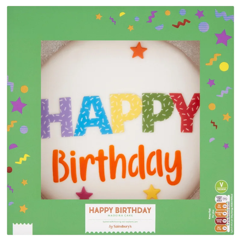 - Natural latex pet mattressSainsbury's Happy Birthday Celebration Madeira Cake 1208g (Serves 18)