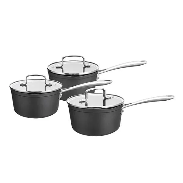 - Foldable and portable cat bagSainsbury's Home Hard Anodised Saucepan Set 3Pc