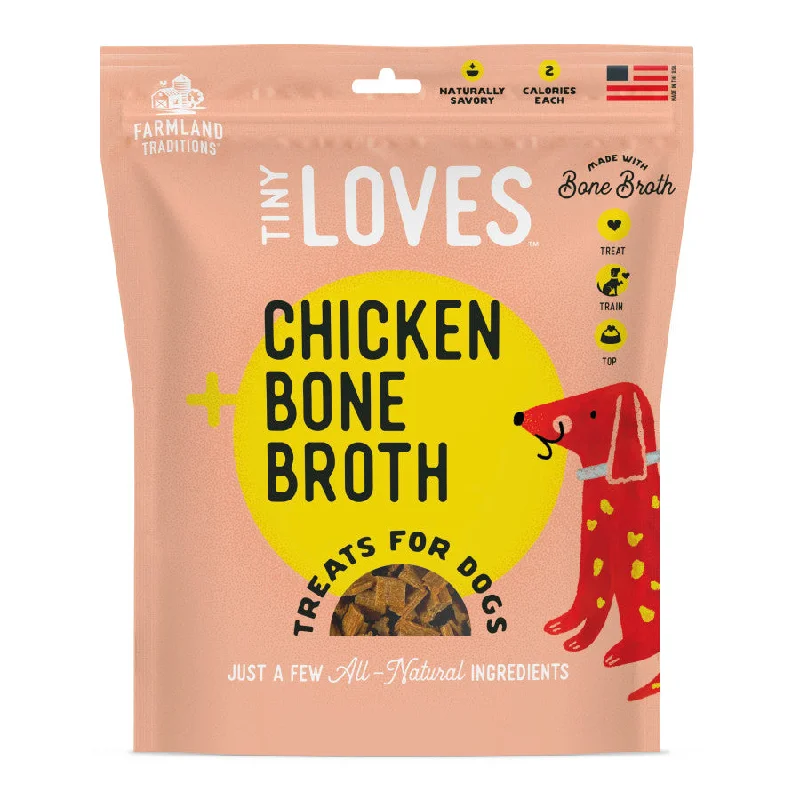  -Cost-effective dog foodFarmland Traditions Tiny Loves Chicken w/Bone Broth Dog Treats 1ea/16 oz