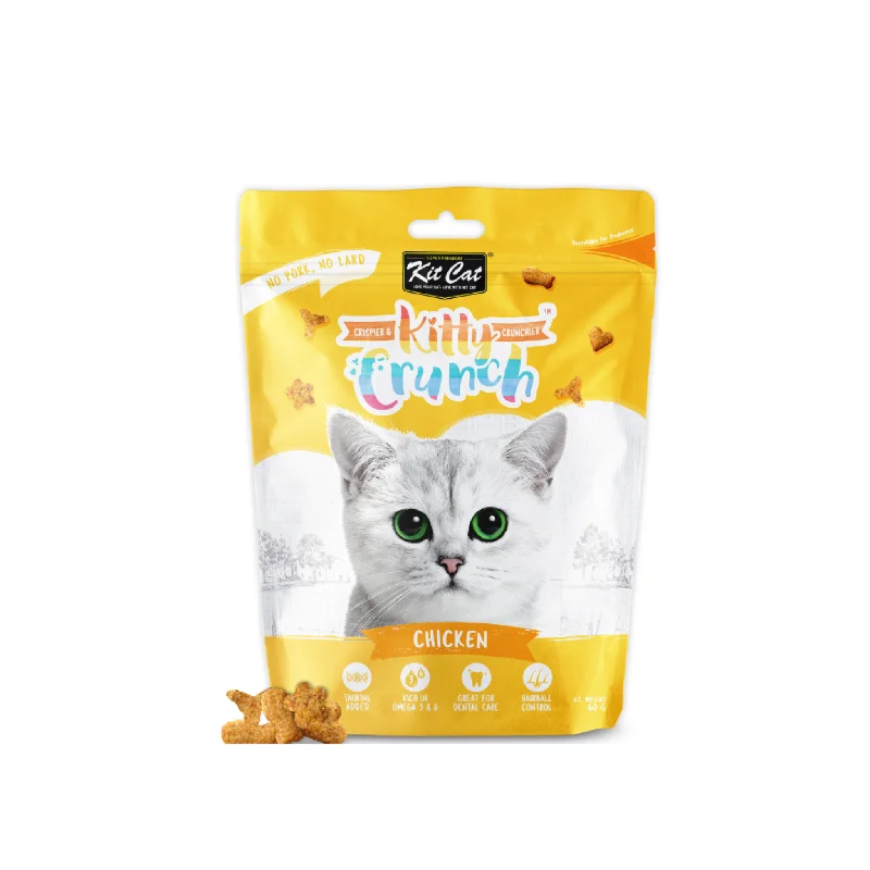    - How is Bricky cat food?  Kit Cat Kitty Crunch Cat Treats - Chicken (60g)