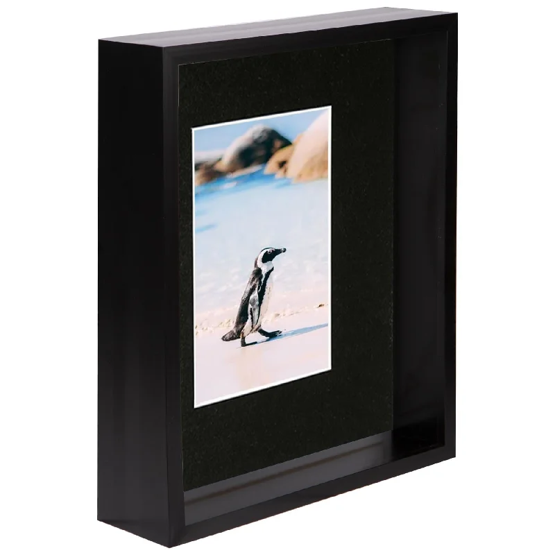  -Explosion-proof leash FOR LARGE dogs8" x 10" Black 3D Deep Box Photo Frame - with 4" x 6" Mount - By Nicola Spring