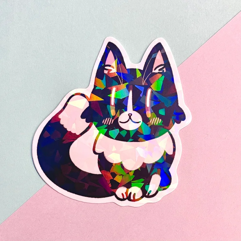 - Summer pet ice matKevin the Tuxedo Cat Sticker