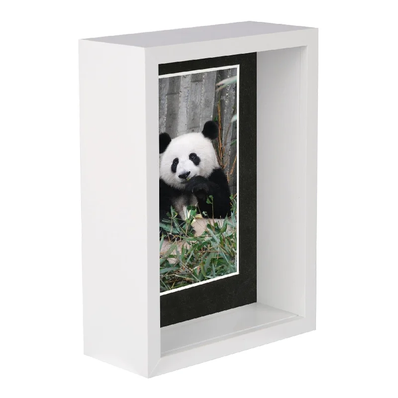 - Winter dog thick down jacket5" x 7" White 3D Deep Box Photo Frame - with 4" x 6" Mount - By Nicola Spring