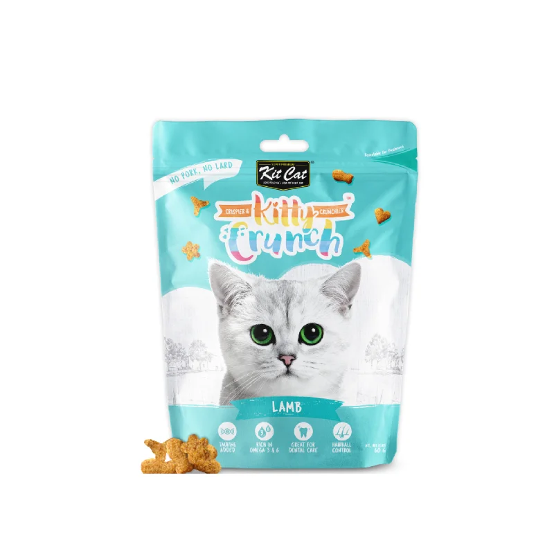    - Purina Pro Plan cat food palatability  Kit Cat Kitty Crunch Cat Treats - Lamb (60g)