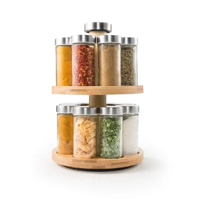  -Splash-proof food bowl AND Anti-choking slow food bowlBaccarat Spice Market Essence Rotating 16 Jar Bamboo Spice Rack