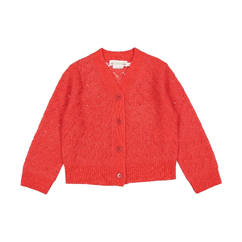 - Parrot climbing and standing wooden frameBonpoint Red Gemina Cardigan