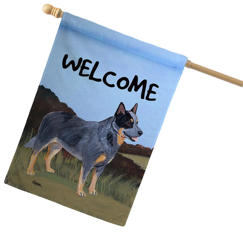 - Degradable pet feces bagAustralian Cattle Dog House Flag