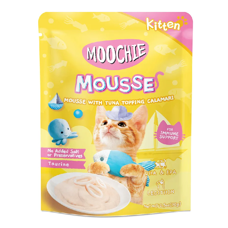 - Deodorizing cat litter tofu litterMoochie Cat Mousse Tuna Topping Calamari 70g (EXPIRY FEB 2025)