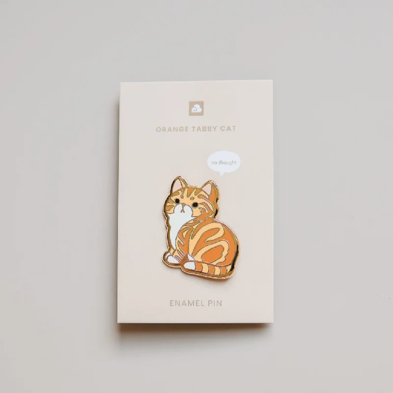 - Cat nail clippers with LED lightsEnamel Pin - Orange Tabby Cat