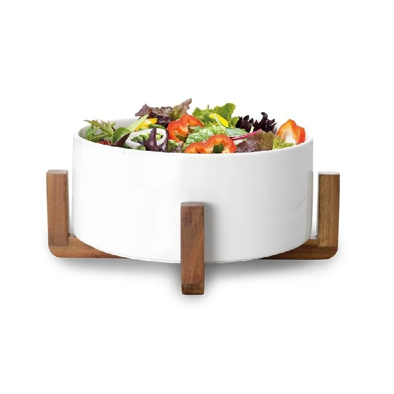 - Smart cat litter box with automatic cleaningAmbrosia Zest Porcelain & Acacia Wood Salad Bowl 23cm